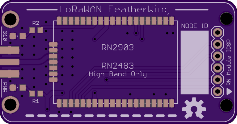 LoRaWAN FeatherWing for Adafruit Feather – OSH Park